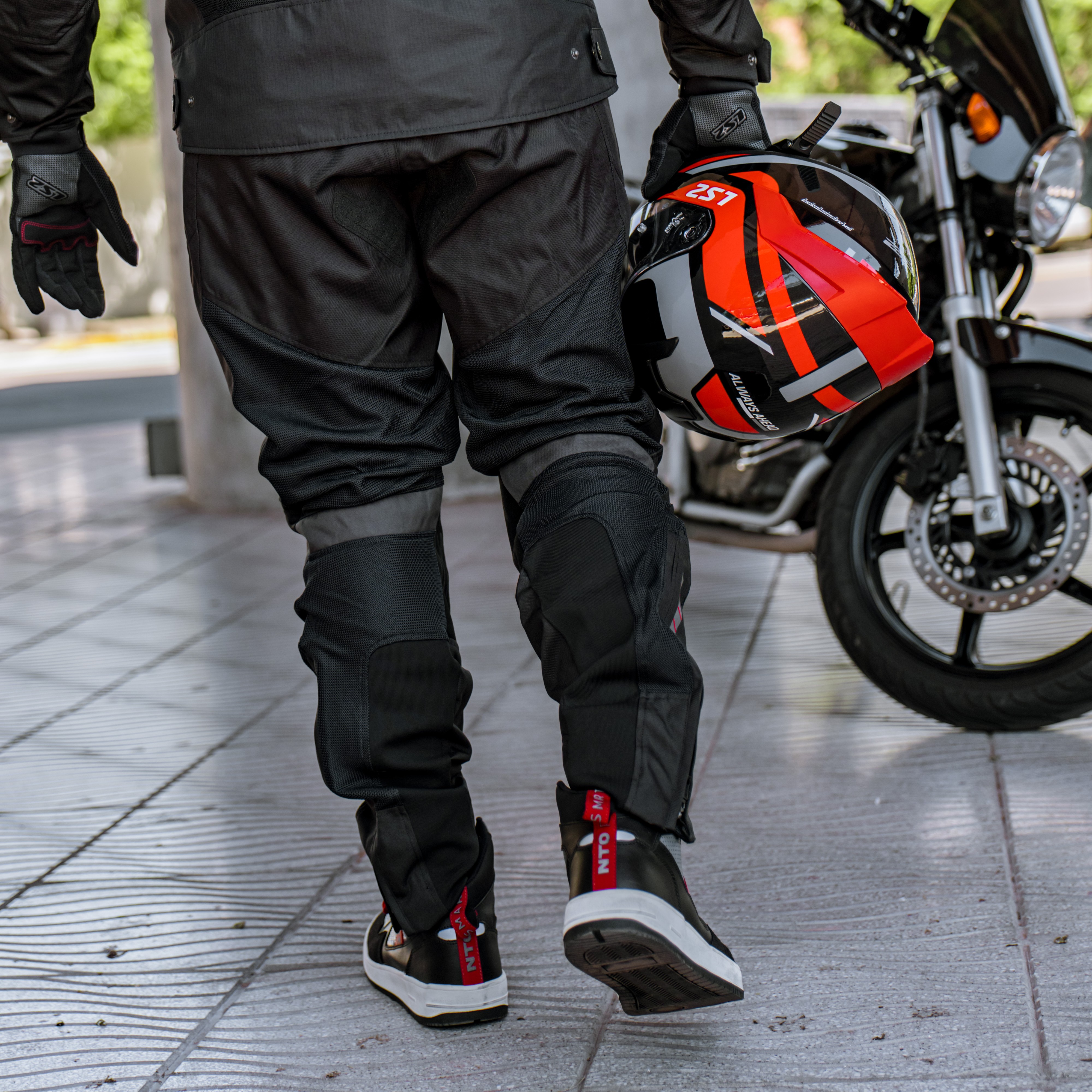 Pantalón LS2 Como Air Hombre Negro / Gris